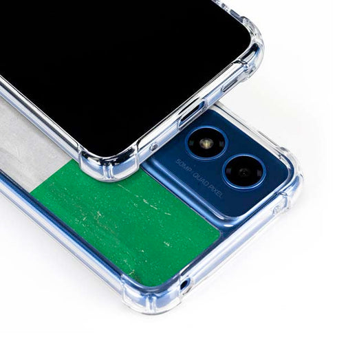 Ireland Flag Distressed Moto G Play 4G (2024) Clear Case